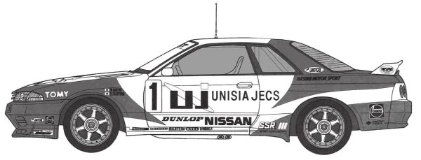 1/12 UNISIA JECS SKYLINE BNR32 1993 JTC FUJIMI AXES5 富士美 複合材質 組裝模型 FUJIMI,富士美,1/12,AXES,NISSAN,SKYLINE,GT-R,NISMO,R32,UNISIA,JECS,1993,JTC,