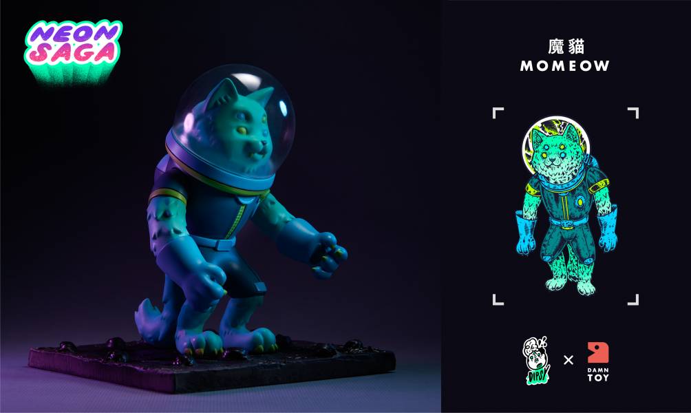 DAMN TOY x DIPSY NEON SAGA 系列吊卡玩具 魔貓 紅紫科學官＆藍綠反抗軍 分別販售  DAMN TOY,x,DIPSY,NEON SAGA,系列吊卡玩具,魔貓,紅紫科學官,＆,藍綠反抗軍,分別販售, 