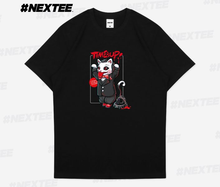 NEXTee KONEKO 奪魂喵 短袖T恤 白色＆黑色 NEXTee KONEKO 奪魂喵 短袖T恤 白色＆黑色