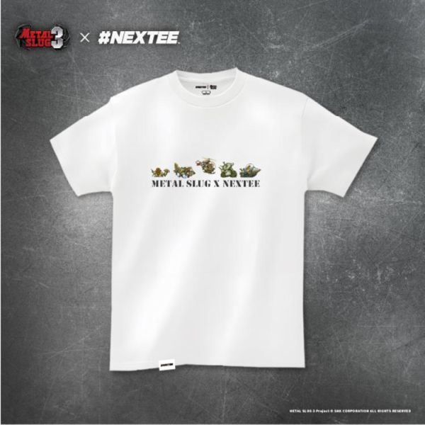 NEXTee 合金彈頭MetalSlug Vehicle 短袖T恤 黑&白 NEXTee 越南大戰MetalSlug Vehicle 短袖T恤 黑&白