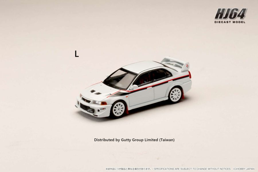 [特別版包裝] Hobby JAPAN 1/64 三菱 MITSUBISHI LANCER GSR EVO6代(GF-CP9A) 20年式 (附擋泥板) T.M.E.傳奇車神紀念版 蘇格蘭白 HJ642033CW [特別版包裝] Hobby JAPAN 1/64 三菱 MITSUBISHI LANCER GSR EVO6代(GF-CP9A) 20年式 (附擋泥板) T.M.E.傳奇車神紀念版 蘇格蘭白 HJ642033CW