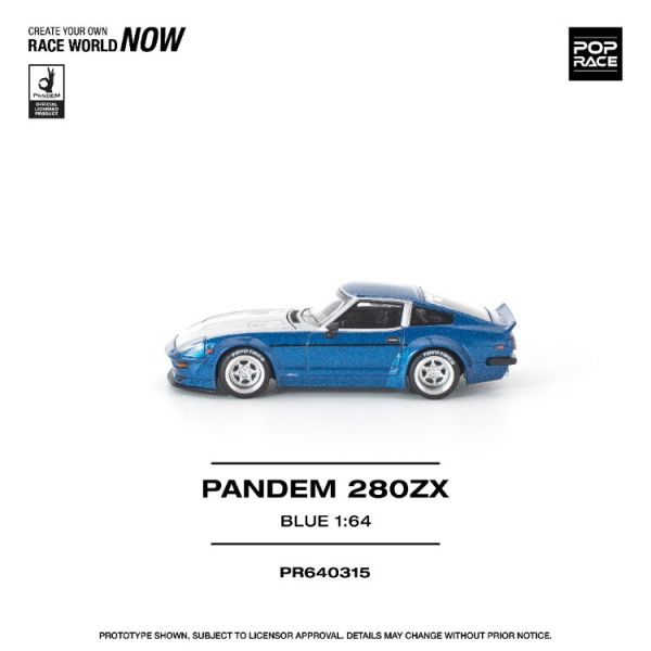 (預購) POP RACE 1/64 日產 Nissan PANDEM 280ZX BLUE 20260129 POP RACE 1/64 日產 Nissan PANDEM 280ZX BLUE