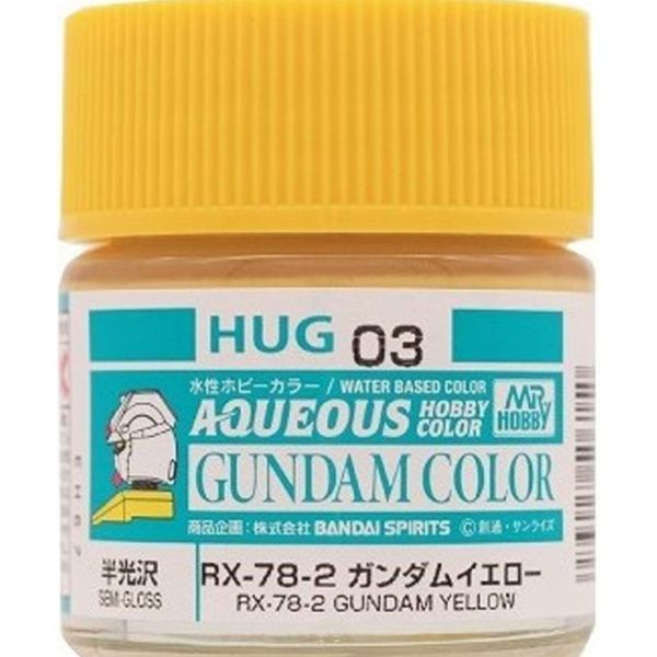 GSI 郡氏 水性漆 HUG-003 鋼彈黃色 半光澤 GSI,郡氏,水性漆,HUG-003,鋼彈黃色,半光澤