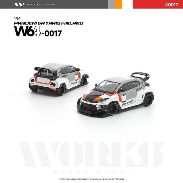 (預購) WORKS MODEL 1/64 PANDEM GR YARIS FINLAND W640017 20260625 WORKS MODEL 1/64 PANDEM GR YARIS FINLAND W640017