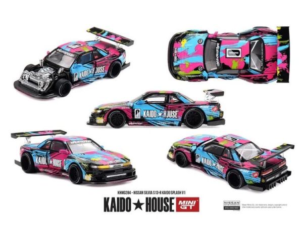 (預購) MINIGT 1/64 日產 Nissan Silvia S13-R Kaido Splash V1 KHMG284 20260528 MINIGT 1/64 日產 Nissan Silvia S13-R Kaido Splash V1 KHMG284