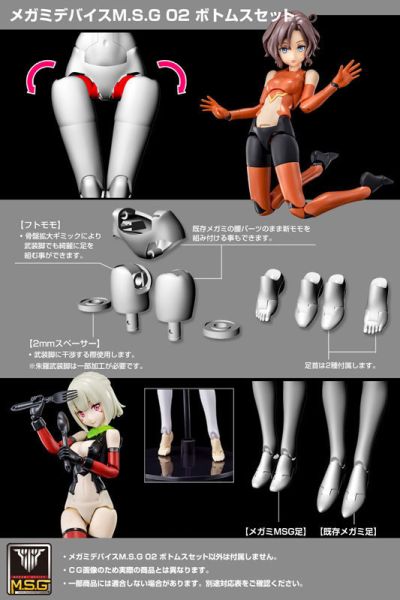 Kotobukiya 壽屋 女神裝置 M.S.G 02 下身零件包 膚色C 組裝模型 Kotobukiya 壽屋 女神裝置 M.S.G 02 下身零件包 膚色C 組裝模型