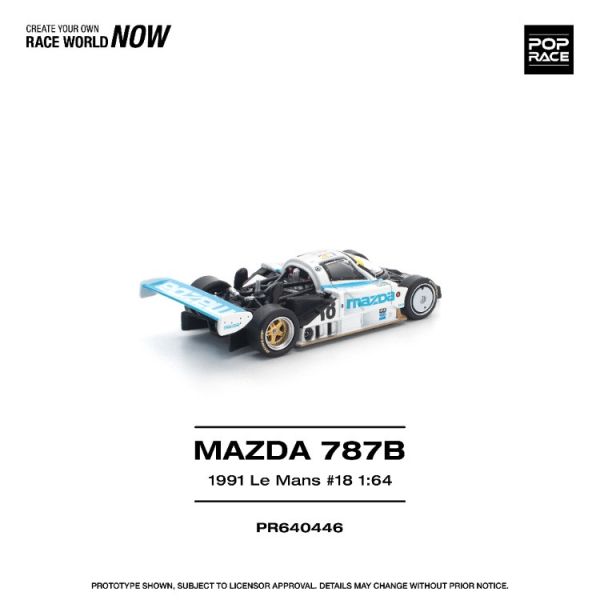 (預購) POP RACE 1/64 馬自達 MAZDA 787B 1991 LE MANS 24HRS #18 20260129 POP RACE 1/64 馬自達 MAZDA 787B 1991 LE MANS 24HRS #18