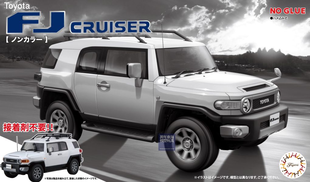1/24 TOYOTA FJ Cruiser 無色版本 FUJIMI 車NX9EX7 富士美 組裝模型 FUJIMI,1/24,NEXT,TOYOTA,FJ,Cruiser,SUZUKI,Jimny,JB23,藏青黑,JB64,Kinetic,yellow,動力黃,