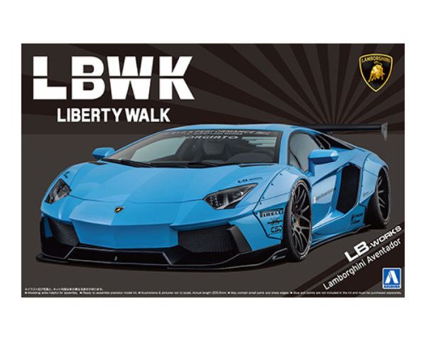 AOSHIMA 青島 1/24 自由步行#17 LB Works 藍寶堅尼Aventador ver.1 AOSHIMA 青島 1/24 自由步行#17 LB Works 藍寶堅尼Aventador ver.1