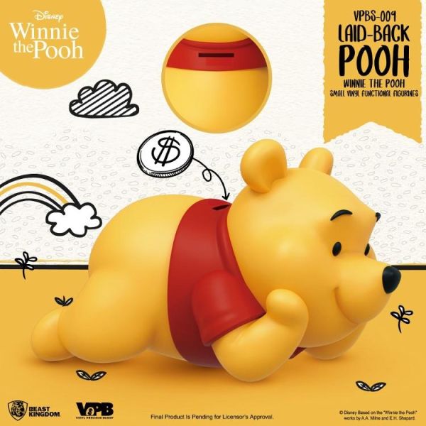 (預購) 野獸國 小熊維尼系列 小型搪膠存錢筒 悠閒維尼款 VPBS-009 20260202 野獸國 小熊維尼系列 小型搪膠存錢筒 悠閒維尼款 VPBS-009