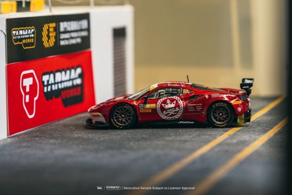 TARMAC WORKS 1/64 法拉利 Ferrari 488 GT3 Macau GT Cup - FIA GT World Cup 2023 T64-072-23MGP52 TARMAC WORKS 1/64 法拉利 Ferrari 488 GT3 Macau GT Cup - FIA GT World Cup 2023 T64-072-23MGP52