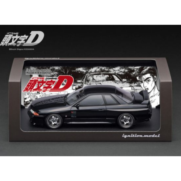ignition model 1/18 頭文字D INITIAL D 日產 Nissan Skyline GT-R V-SpecII (BNR32) Black 中里毅 ignition model 1/18 頭文字D INITIAL D 日產 Nissan Skyline GT-R V-SpecII (BNR32) Black 中里毅
