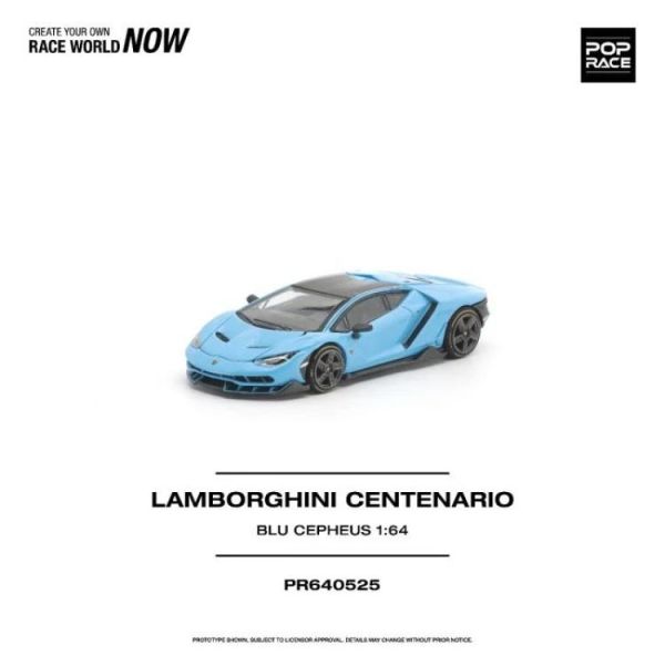 (預購) POP RACE 1/64 藍寶堅尼 LAMBORGHINI CENTENARIO BLU CEPHEUS PR640525 20260604 POP RACE 1/64 藍寶堅尼 LAMBORGHINI CENTENARIO BLU CEPHEUS PR640525