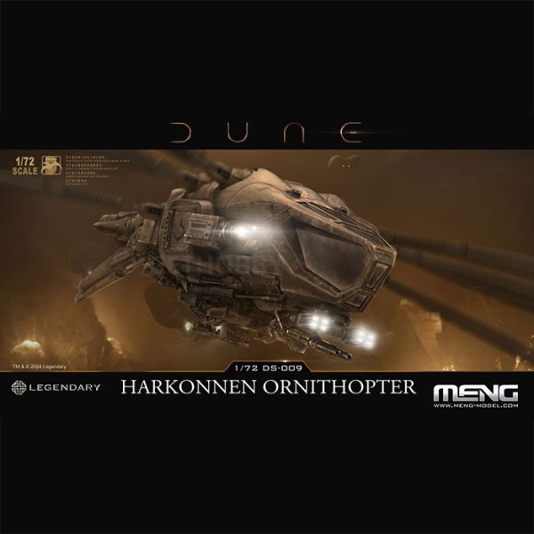 MENG 1/72 沙丘 Dune 哈肯能撲翼機 組裝模型 MENG 1/72 沙丘 Dune 哈肯能撲翼機 組裝模型