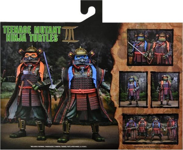 NECA 7吋 忍者龜III 時空武士 李奧納多&米開朗基羅 武士 2入套組 可動完成品 NECA 7吋 忍者龜III 時空武士 李奧納多&米開朗基羅 武士 2入套組 可動完成品
