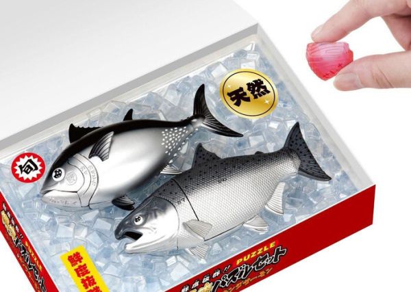MegaHouse 超新鮮!! 黑鮪魚＆國王鮭魚 解體拼圖組 MegaHouse 超新鮮!! 黑鮪魚＆國王鮭魚 解體拼圖組