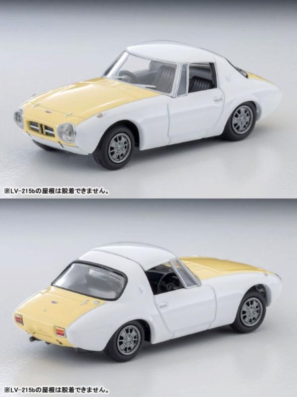 (預購) TOMYTEC 1/64 LV-215b 1965 豐田 Toyota Sports 800 Custom Color (White/Yellow) 20260625 TOMYTEC 1/64 LV-215b 1965 豐田 Toyota Sports 800 Custom Color (White/Yellow)