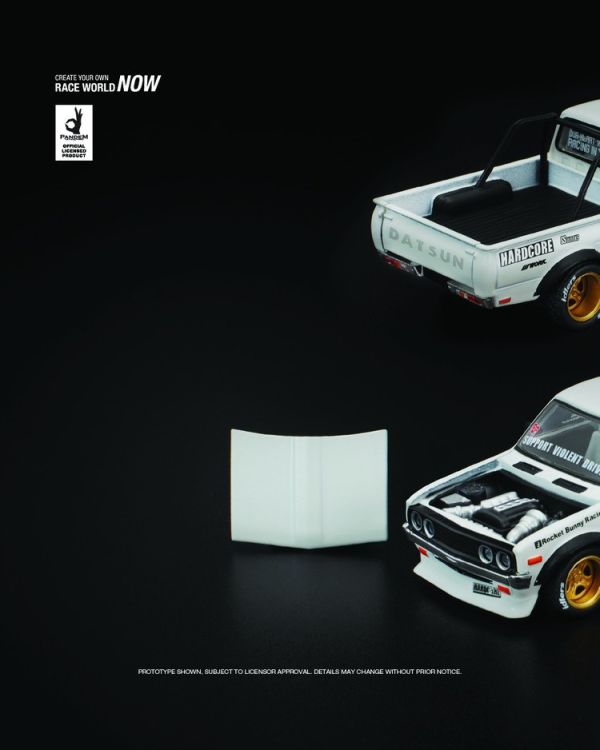 (預購) POP RACE 1/64 日產 PANDEM DATSUN 620 WHITE (預購) POP RACE 1/64 日產 PANDEM DATSUN 620 WHITE