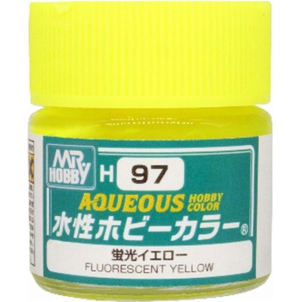 GSI 郡氏 水性漆 H-097 螢光黃色10ml GSI 郡氏 水性漆 H-097 螢光黃色10ml