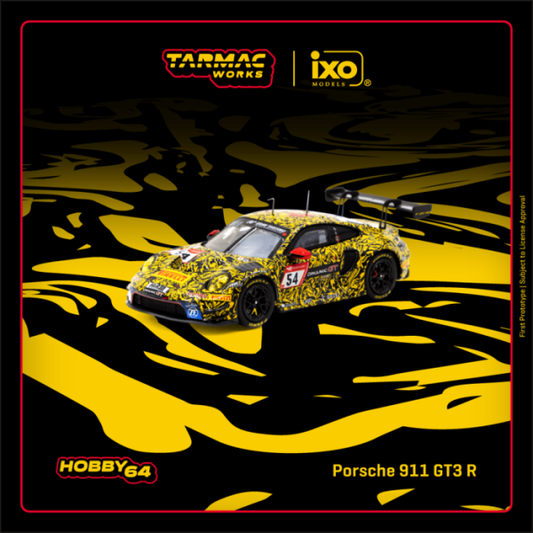 TARMAC WORKS 1/64 保時捷 Porsche 911 GT3 R Nürburgring 24h 2023 T64-084-23NUR54 TARMAC WORKS 1/64 保時捷 Porsche 911 GT3 R Nürburgring 24h 2023 T64-084-23NUR54