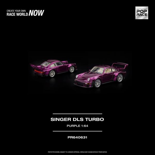 (預購) POP RACE 1/64 SINGER DLS TURBO PURPLE 20261022 POP RACE 1/64 SINGER DLS TURBO PURPLE
