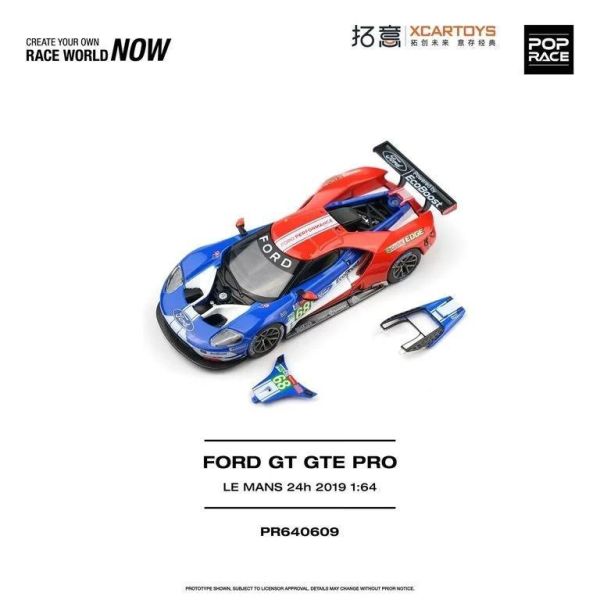 (預購) POP RACE 1/64 福特 FORD GT GTE PRO LE MANS 24H 2019 PR640609 20260819 POP RACE 1/64 福特 FORD GT GTE PRO LE MANS 24H 2019 PR640609