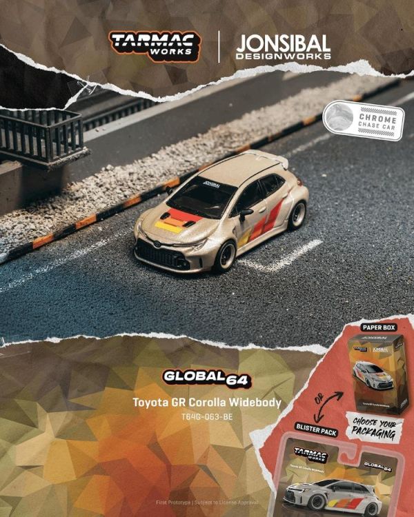 (預購) TARMAC WORKS 1/64 豐田 Toyota GR Corolla Widebody Beige T64G-063-BE 20260323 TARMAC WORKS 1/64 豐田 Toyota GR Corolla Widebody Beige T64G-063-BE