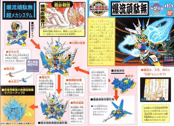 BANDAI SD鋼彈 BB戰士 135 七人超將軍篇 爆流頑馱無 組裝模型 BANDAI SD鋼彈 BB戰士 135 七人超將軍篇 爆流頑馱無 組裝模型