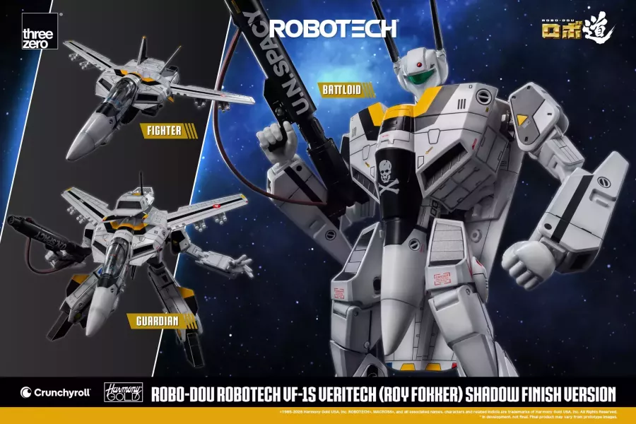 (預購) 特別式樣 threezero ROBO-DOU 超時空要塞 VF-1S 變形戰鬥機 洛福卡 寫實陰影塗裝版 20.3cm 3Z10796W0 20260825 threezero ROBO-DOU 超時空要塞 VF-1S 變形戰鬥機 洛福卡 明暗塗裝版 20.3cm 3Z10796W0