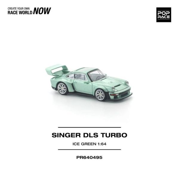(預購) POP RACE 1/64 SINGER DLS TURBO ICE GREEN PR640495 20260423 POP RACE 1/64 SINGER DLS TURBO ICE GREEN PR640495