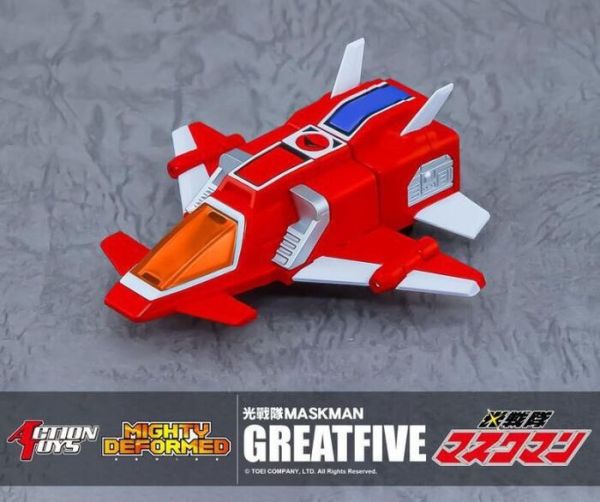 ACTION TOYS MIGHTY DEFORMED 光戰隊覆面人 Great Five 可動完成品 ACTION TOYS MIGHTY DEFORMED 光戰隊覆面人 Great Five 可動完成品