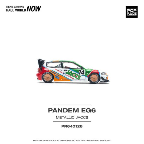 POP RACE 1/64 本田 HONDA PANDEM CIVIC EG6 v1.5 JACCS PR640128 POP RACE 1/64 本田 HONDA PANDEM CIVIC EG6 v1.5 JACCS PR640128