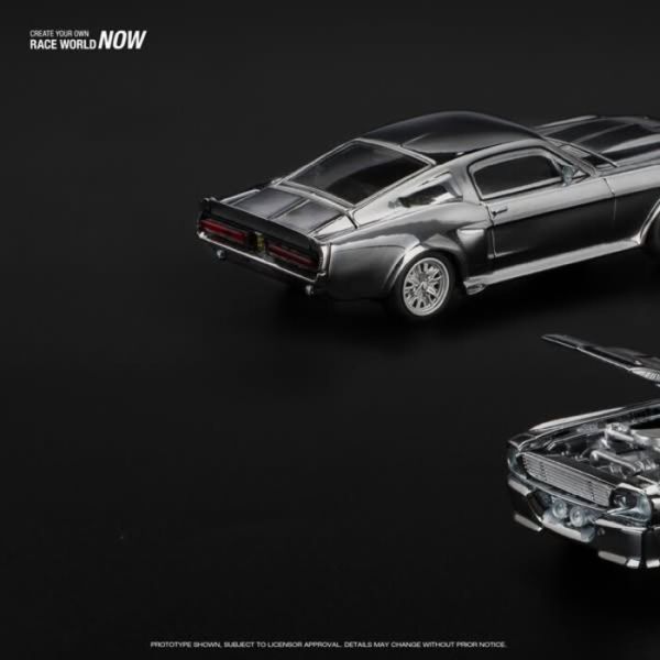 POP RACE 1/64 福特 Ford SHELBY MUSTANG GT500 SILVER CHROME PR640312 POP RACE 1/64 福特 Ford SHELBY MUSTANG GT500 SILVER CHROME PR640312