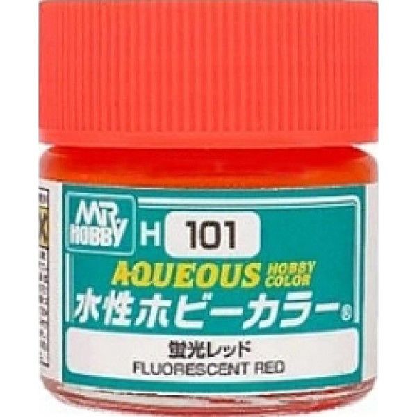 GSI 郡氏 水性漆 H-101 螢光紅色10ml GSI 郡氏 水性漆 H-101 螢光紅色10ml