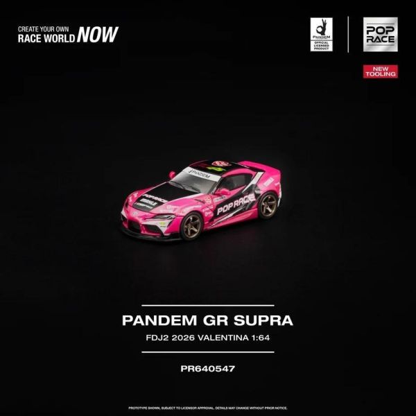 (預購) POP RACE 1/64 PANDEM GR SUPRA FDJ2 VALENTINA PIAZ PR640547 20260923 POP RACE 1/64 PANDEM GR SUPRA FDJ2 VALENTINA PIAZ PR640547