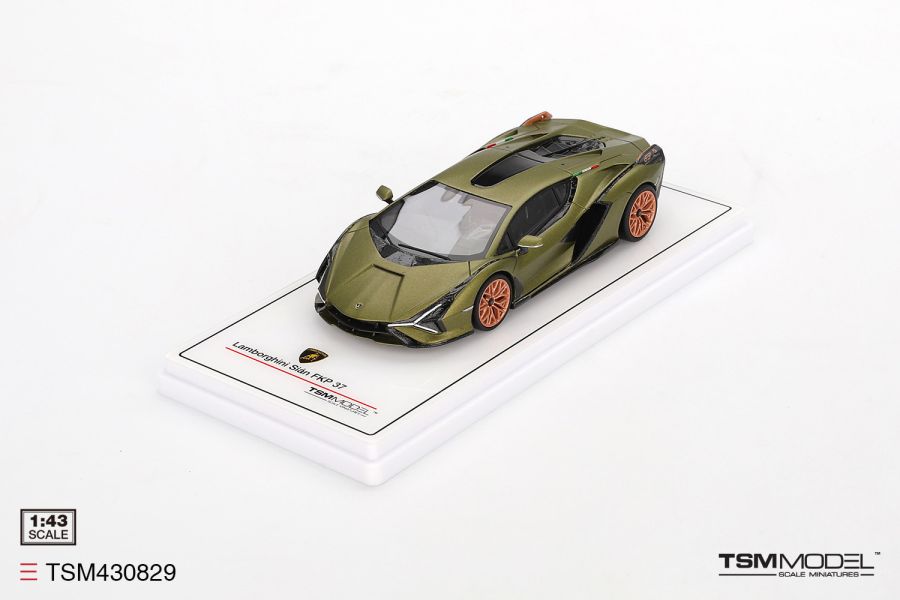 TSM MODEL 1/43 藍寶堅尼 Lamborghini Sian FKP 37 Verde Gea Matt TSM430829 TSM MODEL 1/43 藍寶堅尼 Lamborghini Sian FKP 37 Verde Gea Matt TSM430829