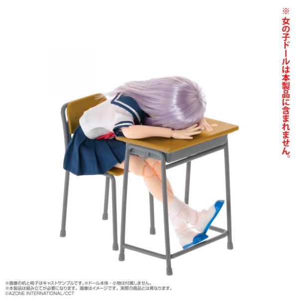 AZONE 1/6 學校課桌椅 組裝模型  AZONE,1/6,學校課桌椅,組裝模型, 
