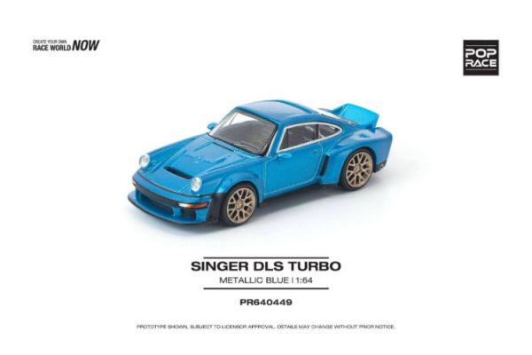 (預購) POP RACE 1/64 保時捷 SINGER DLS TURBO METALLIC BLUE PR640449 20251121 POP RACE 1/64 保時捷 SINGER DLS TURBO METALLIC BLUE PR640449