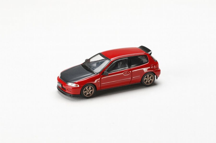 Hobby JAPAN 1/64 JDM64 本田 Honda CIVIC (EG6) SIR-Ⅱ五代喜美 JDM STYLE 米蘭紅 Hobby JAPAN 1/64 JDM64 本田 Honda CIVIC (EG6) SIR-Ⅱ五代喜美 JDM STYLE 米蘭紅