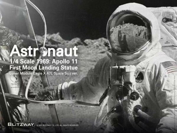 [不挑盒況] BLITZWAY 1/4 First Ｍan 1969 阿波羅11號 太空人 登月第一人 精緻雕像 2.0 BLITZWAY,1/4,BW-SS-21101,宇航員,2.0,阿波羅11號,雕像,
