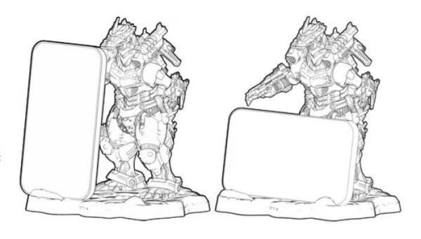 TOHO 東寶 DESKTOP MONSTER 3式機龍<改> 重武装型 手機架 TOHO 東寶 DESKTOP MONSTER 3式機龍<改> 重武装型 手機架