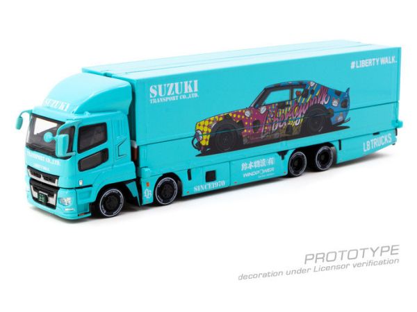 TARMAC WORKS 1/64 LBWK 自由之步 鈴木物流 三菱 Mitsubishi Fuso Super Great LB-TRUCKS T64T-TL001-LBS TARMAC WORKS 1/64 LBWK 自由之步 鈴木物流 三菱 Mitsubishi Fuso Super Great LB-TRUCKS T64T-TL001-LBS
