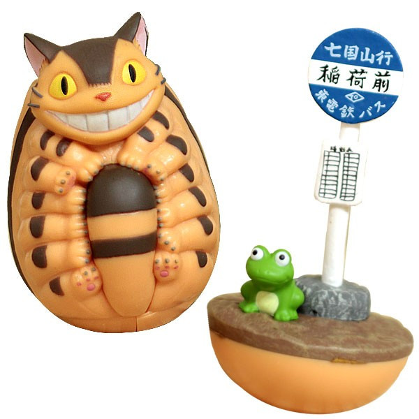 ENSKY / 吉卜力工作室 / 宮崎駿 / 龍貓 豆豆龍 /  貓巴士 貓公車 公車站 / 搖擺不倒翁 ENSKY,不倒翁系列,吉卜力,龍貓,貓巴士,貓公車,公車站,宮崎駿