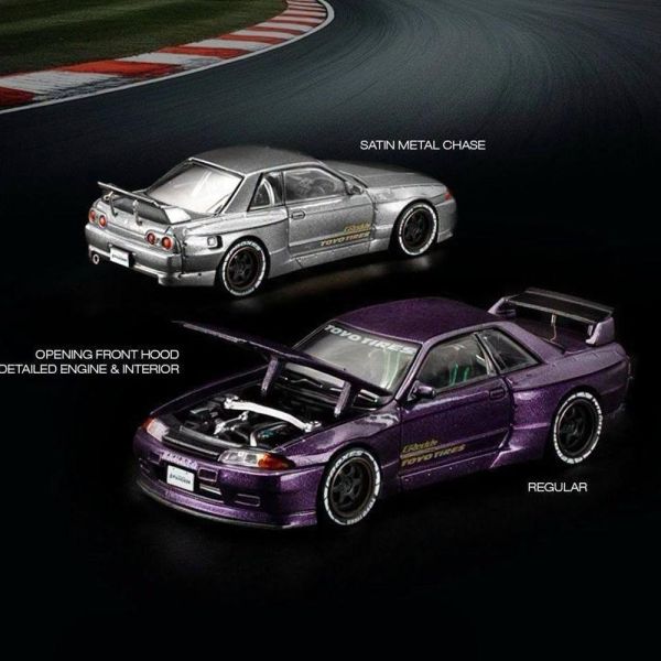 (預購) POP RACE × Enigma 1/64 日產 Pandem GT-R R32 MAGIC PURPLE PRE039 20260909 POP RACE × Enigma 1/64 日產 Pandem GT-R R32 MAGIC PURPLE PRE039