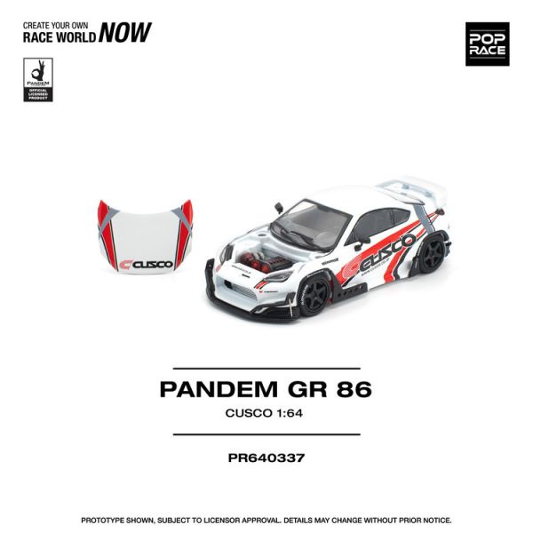 (預購) POP RACE 1/64 豐田 PANDEM GR86 - CUSCO (預購) POP RACE 1/64 豐田 PANDEM GR86 - CUSCO