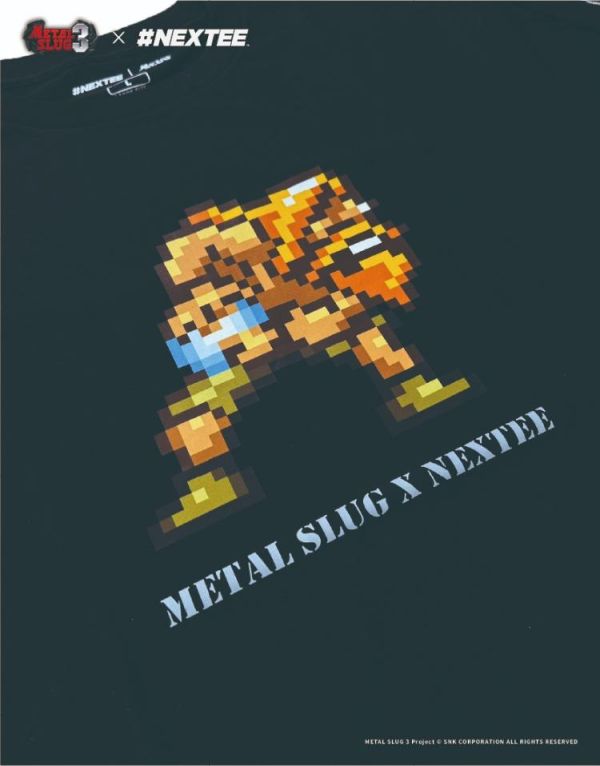 NEXTee 合金彈頭MetalSlug Hadouken 短袖T恤 黑&白 分別販售 NEXTee 合金彈頭MetalSlug Hadouken 短袖T恤 黑&白 分別販售