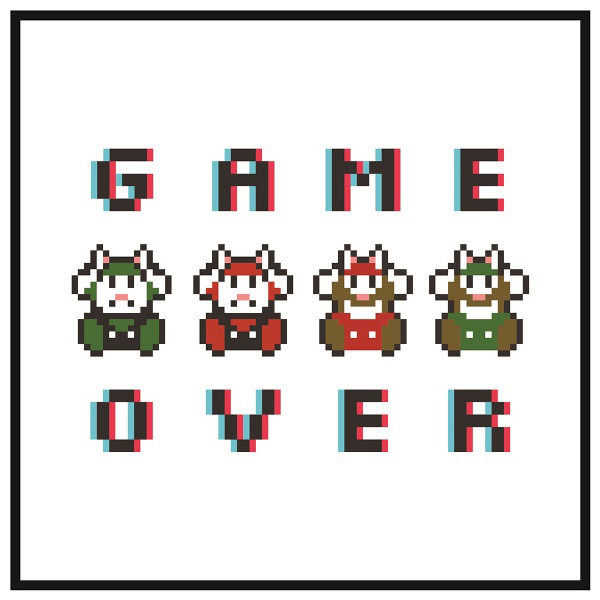 NEXTee PIXEL ADVENTURE GAMEOVER 短袖T恤 白色＆黑色 NEXTee PIXEL ADVENTURE GAMEOVER 短袖T恤 白色＆黑色
