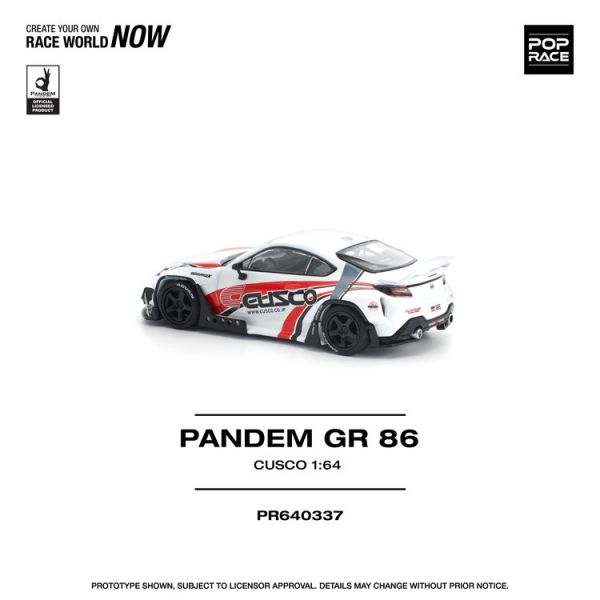 (預購) POP RACE 1/64 豐田 PANDEM GR86 - CUSCO (預購) POP RACE 1/64 豐田 PANDEM GR86 - CUSCO