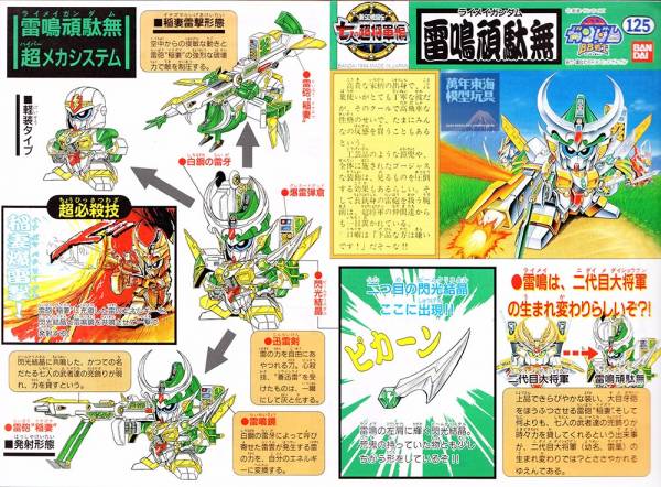 BANDAI SD鋼彈 BB戰士 125 七人超將軍篇 雷鳴頑馱無 組裝模型 BANDAI SD鋼彈 BB戰士 125 七人超將軍 雷鳴頑馱無 組裝模型