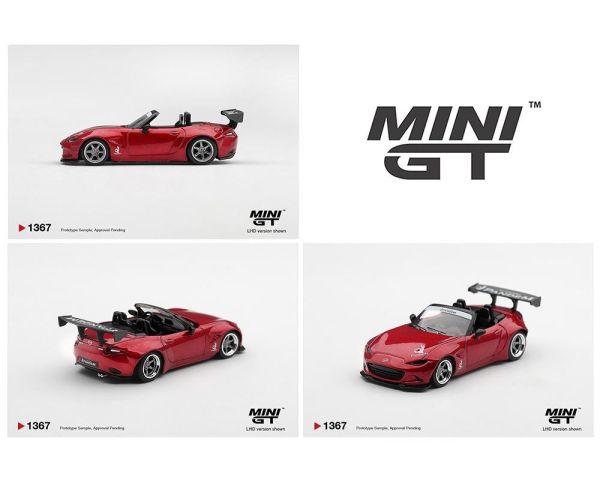 (預購) [吊卡版] MINIGT 1/64 馬自達 Mazda Miata MX-5 (ND) Pandem Kodo Red LHD MGT01367-BL 20260827 [吊卡版] MINIGT 1/64 馬自達 Mazda Miata MX-5 (ND) Pandem Kodo Red LHD MGT01367-BL